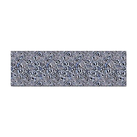Blue Black Snake Pattern Sticker (Bumper) from ArtsNow.com Front