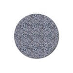 Blue Black Snake Pattern Magnet 3  (Round)