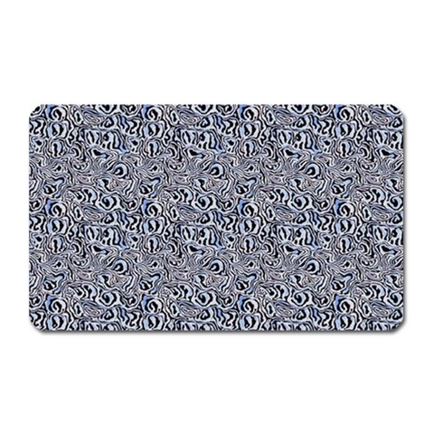 Blue Black Snake Pattern Magnet (Rectangular) from ArtsNow.com Front