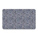 Blue Black Snake Pattern Magnet (Rectangular)