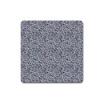 Blue Black Snake Pattern Square Magnet