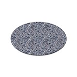 Blue Black Snake Pattern Sticker Oval (100 pack)