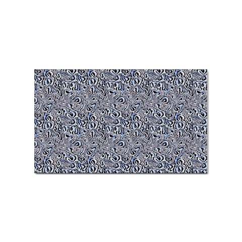 Blue Black Snake Pattern Sticker Rectangular (10 pack) from ArtsNow.com Front