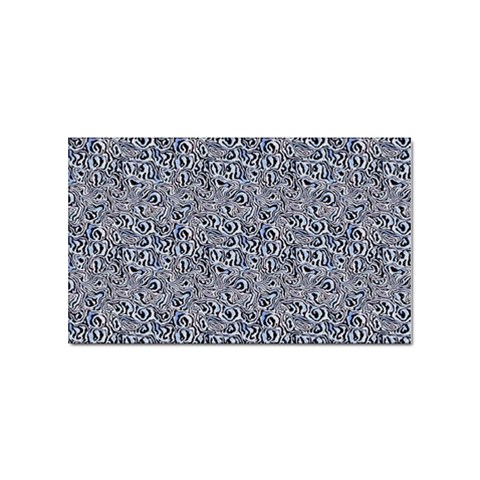 Blue Black Snake Pattern Sticker Rectangular (100 pack) from ArtsNow.com Front