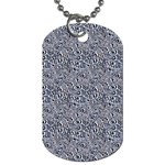 Blue Black Snake Pattern Dog Tag (Two Sides)