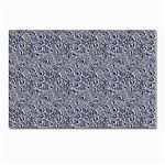 Blue Black Snake Pattern Postcard 6 x 4  (Pkg of 10)
