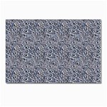 Blue Black Snake Pattern Postcard 7  x 5  (Pkg of 10)