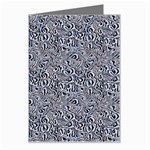 Blue Black Snake Pattern Greeting Card