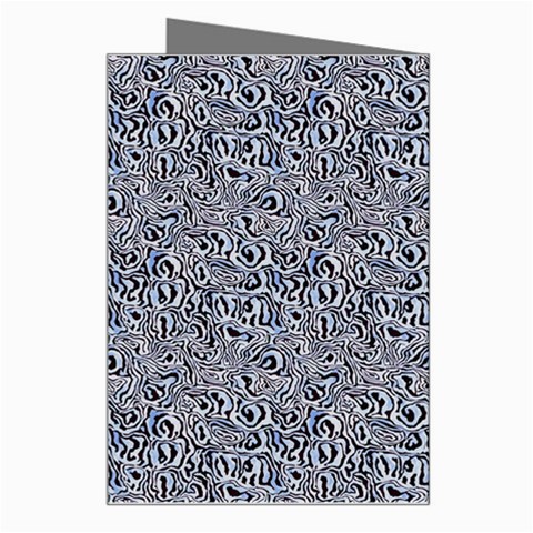 Blue Black Snake Pattern Greeting Card from ArtsNow.com Right