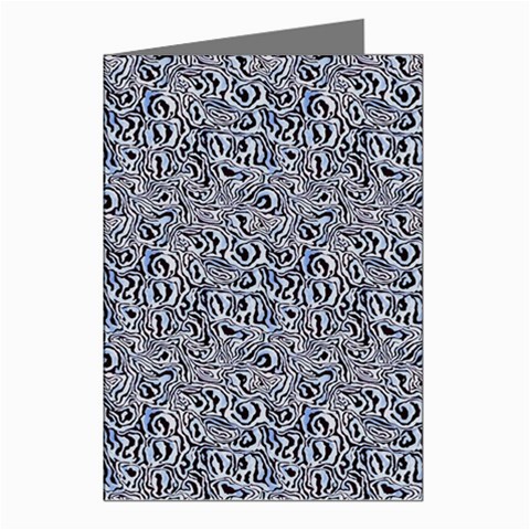 Blue Black Snake Pattern Greeting Cards (Pkg of 8) from ArtsNow.com Left