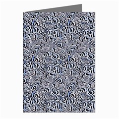 Blue Black Snake Pattern Greeting Cards (Pkg of 8) from ArtsNow.com Left