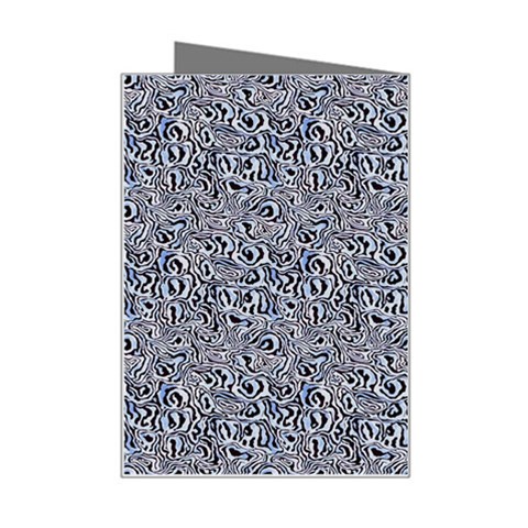 Blue Black Snake Pattern Mini Greeting Card from ArtsNow.com Right