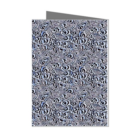 Blue Black Snake Pattern Mini Greeting Cards (Pkg of 8) from ArtsNow.com Left