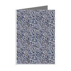 Blue Black Snake Pattern Mini Greeting Cards (Pkg of 8) from ArtsNow.com Right