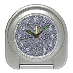 Blue Black Snake Pattern Travel Alarm Clock