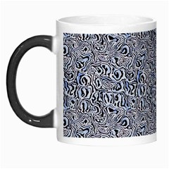Blue Black Snake Pattern Morph Mug from ArtsNow.com Left