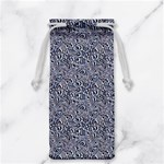 Blue Black Snake Pattern Jewelry Bag