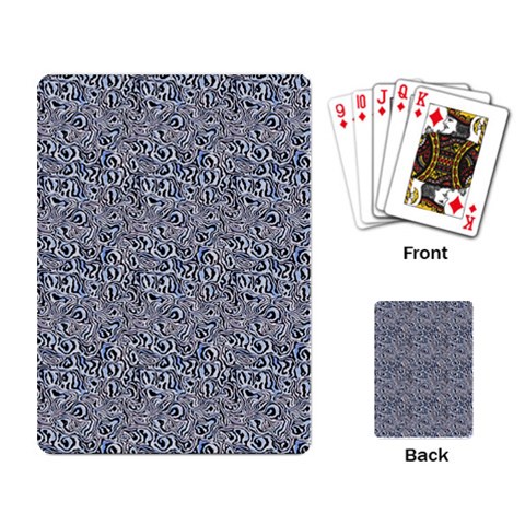 Blue Black Snake Pattern Playing Cards Single Design (Rectangle) from ArtsNow.com Back