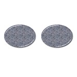 Blue Black Snake Pattern Cufflinks (Oval)