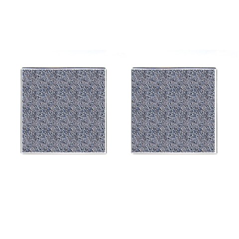 Blue Black Snake Pattern Cufflinks (Square) from ArtsNow.com Front(Pair)