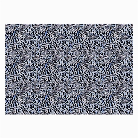 Blue Black Snake Pattern Large Glasses Cloth (2 Sides) from ArtsNow.com Front