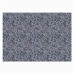 Blue Black Snake Pattern Large Glasses Cloth (2 Sides) from ArtsNow.com Back