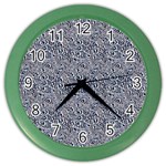 Blue Black Snake Pattern Color Wall Clock