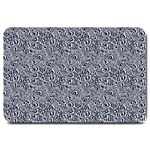 Blue Black Snake Pattern Large Doormat