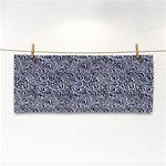 Blue Black Snake Pattern Hand Towel