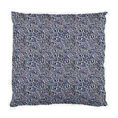 Blue Black Snake Pattern Standard Cushion Case (Two Sides) from ArtsNow.com Back