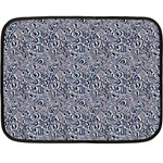 Blue Black Snake Pattern 35 x27  Fleece Blanket (Mini)