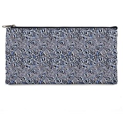 Blue Black Snake Pattern Pencil Cases from ArtsNow.com Front