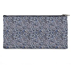 Blue Black Snake Pattern Pencil Cases from ArtsNow.com Back