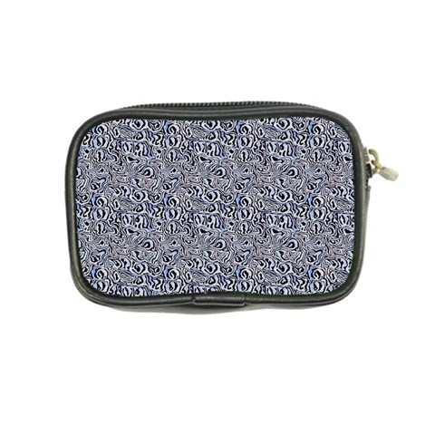 Blue Black Snake Pattern Coin Purse from ArtsNow.com Back