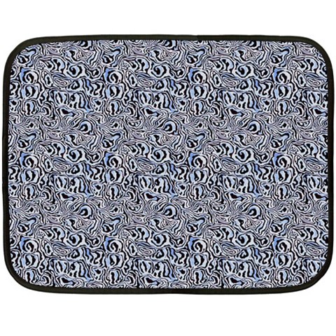 Blue Black Snake Pattern 35 x27  Two Sides Fleece Blanket (Mini) from ArtsNow.com 35 x27  Blanket Front