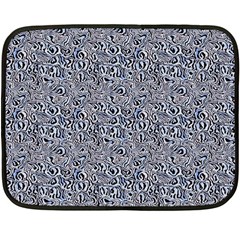 Blue Black Snake Pattern 35 x27  Two Sides Fleece Blanket (Mini) from ArtsNow.com 35 x27  Blanket Front