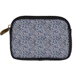 Blue Black Snake Pattern Digital Camera Leather Case