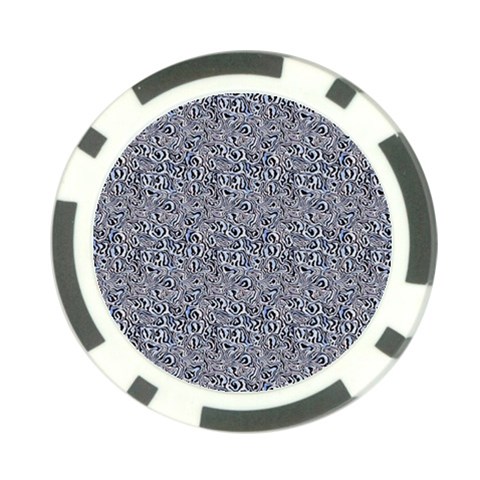 Blue Black Snake Pattern Poker Chip Card Guard (10 pack) from ArtsNow.com Front