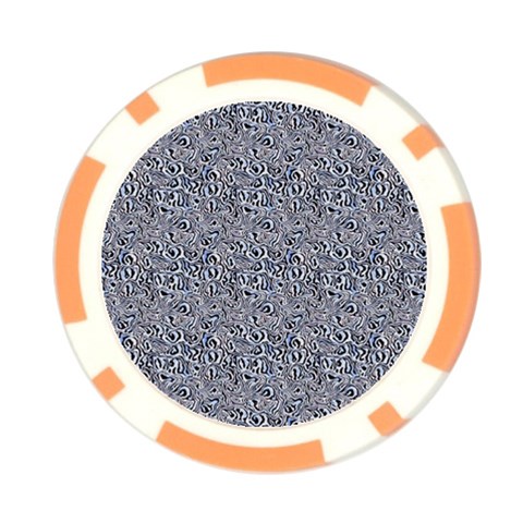 Blue Black Snake Pattern Poker Chip Card Guard (10 pack) from ArtsNow.com Front
