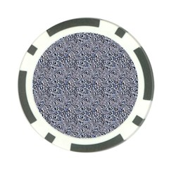 Blue Black Snake Pattern Poker Chip Card Guard (10 pack) from ArtsNow.com Back