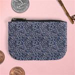 Blue Black Snake Pattern Mini Coin Purse
