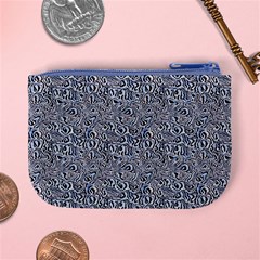 Blue Black Snake Pattern Mini Coin Purse from ArtsNow.com Back
