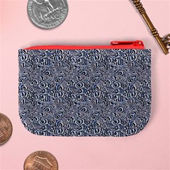 Blue Black Snake Pattern Mini Coin Purse from ArtsNow.com Back