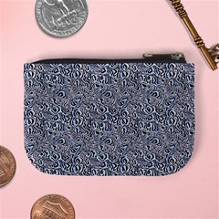 Blue Black Snake Pattern Mini Coin Purse from ArtsNow.com Back