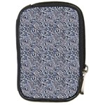 Blue Black Snake Pattern Compact Camera Leather Case