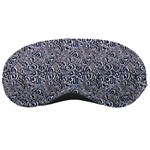Blue Black Snake Pattern Sleep Mask