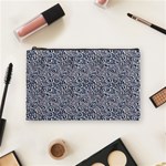Blue Black Snake Pattern Cosmetic Bag (Medium)