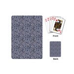 Blue Black Snake Pattern Playing Cards Single Design (Mini)