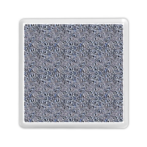 Blue Black Snake Pattern Memory Card Reader (Square) from ArtsNow.com Front