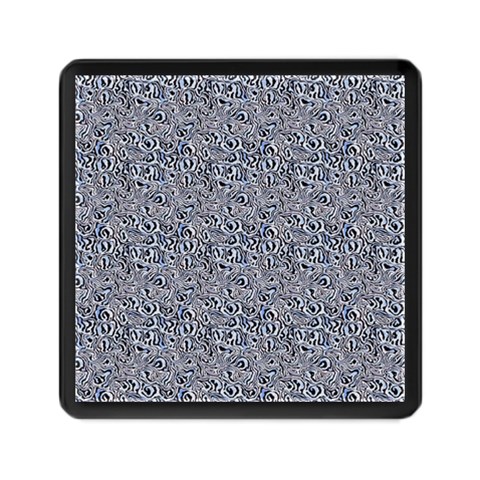 Blue Black Snake Pattern Memory Card Reader (Square) from ArtsNow.com Front